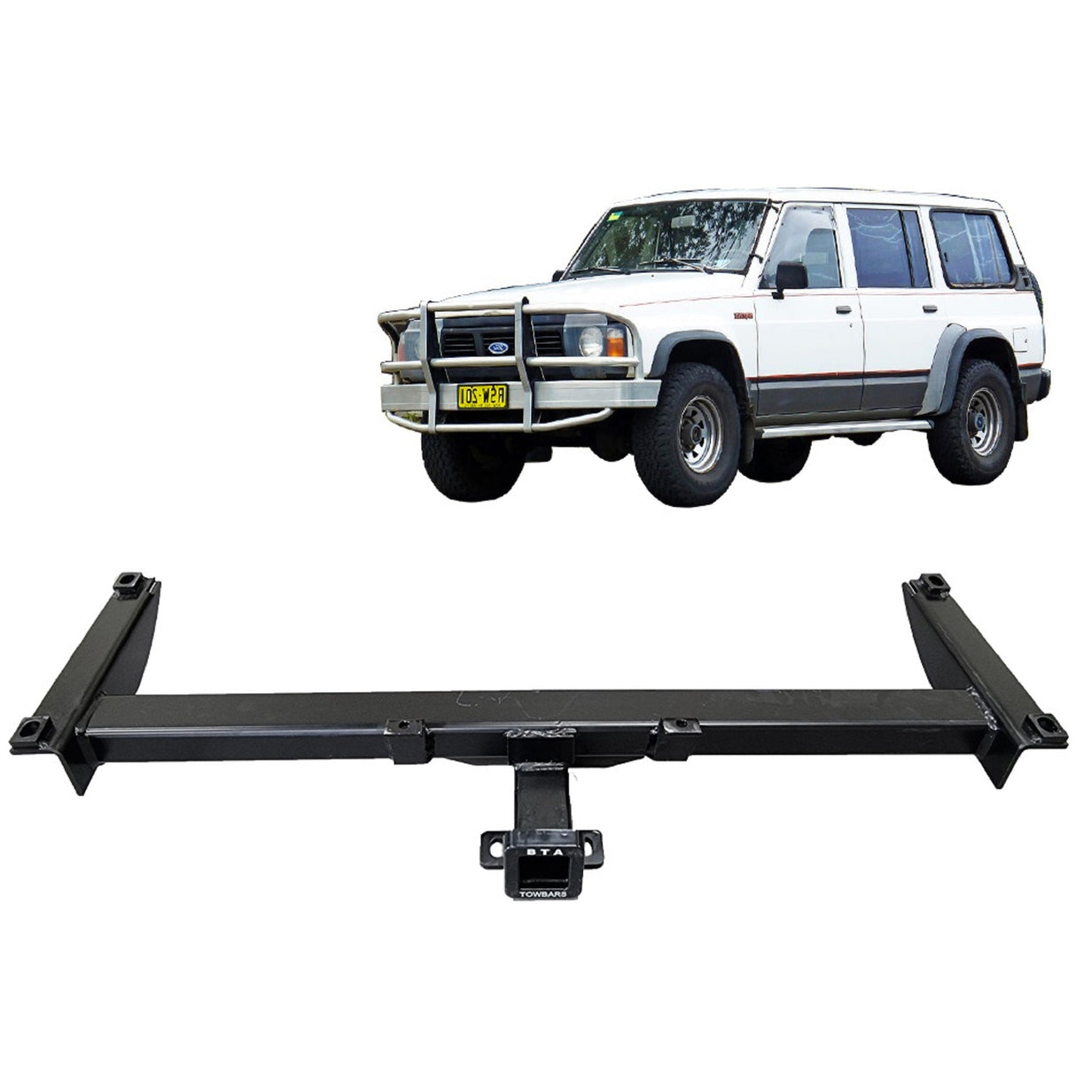 BTA | Heavy Duty Towbar | Ford Maverick & Nissan Patrol Wagon 1988–2012 | Capacity 3500kg | FOR01H