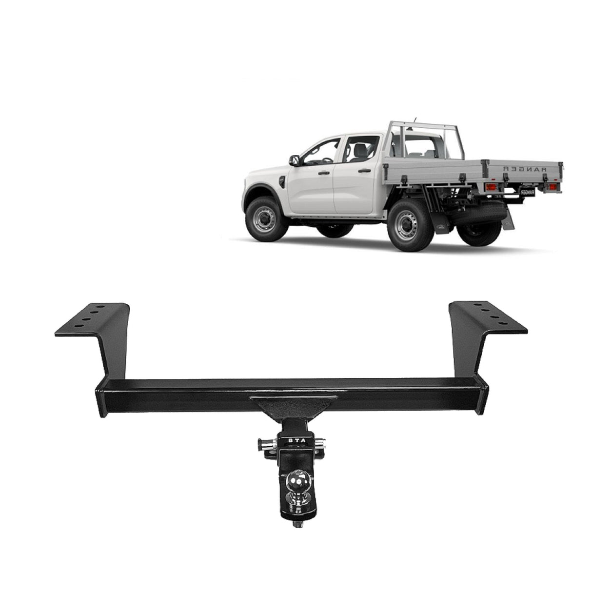 BTA Pro Series | Heavy Duty Towbar | Ford Ranger Ute & Tray (No Bumper) 2022–On | Capacity 3500kg | FOR024HPC