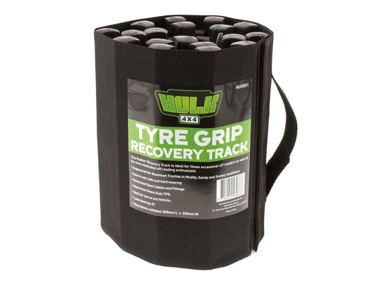 Hulk 4X4 - PKT 1 TYRE GRIP RECOVERY TRACK 800mm x 220mm WITH CARRY BAG