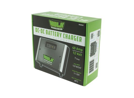 Hulk 4X4 - DC-DC BATT CHARGER 12/24V 40a MULTI STAGE 12/24V INPUT 12V