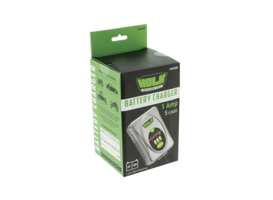 Hulk 4X4 - BATTERY CHARGER 6/12V 5 STAGE 1amp FULLY AUTOMATIC