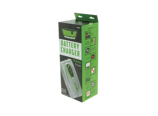Hulk 4X4 - BATTERY CHARGER 12/24V 9 STAGE 15amp FULLY AUTOMATIC, BOOST