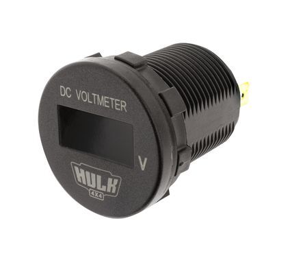 Hulk 4X4 - OLED VOLTMETER 6-60v DC 29mm DIA AMBER OLED