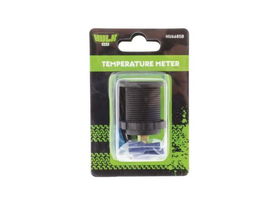 Hulk 4X4 - TEMPERATURE METER 12/24v -40/120c BLUE LED INC SENSOR