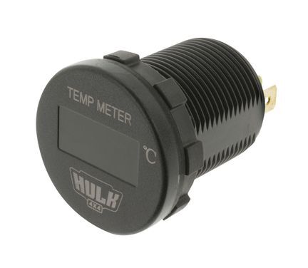 Hulk 4X4 - OLED TEMPERATURE METER 12/24v -40/120c AMBER OLED INC SENSOR