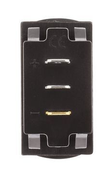 Hulk 4X4 - SWITCH SIZE DUAL VOLTMETER 10-60v BLUE LED