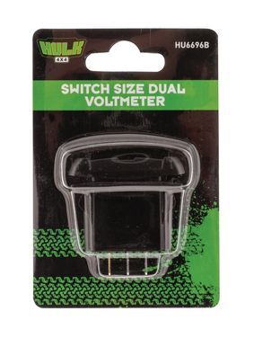 Hulk 4X4 - SWITCH SIZE DUAL VOLTMETER 10-60v BLUE LED