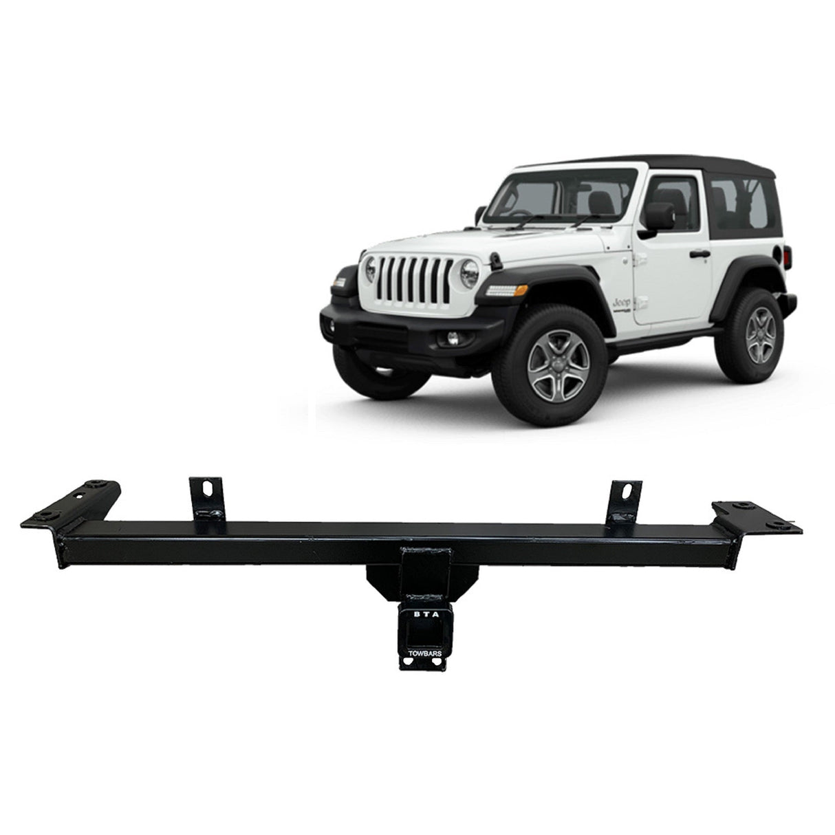 BTA | Heavy Duty Towbar | Jeep Wrangler Wagon 2007–2019 | JEEP04H