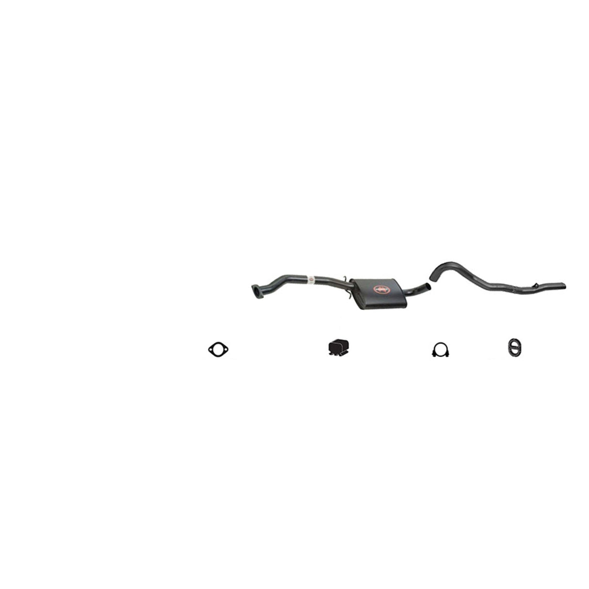 REDBACK - Holden Commodore VL (1986 - 1988) Sedan 2.5" Catback Exhaust with Rear Muffler Delete