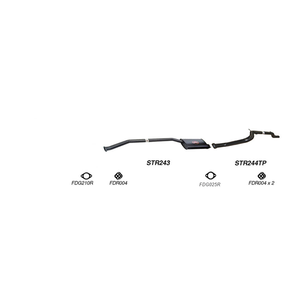 REDBACK | 2.5" Cat Back Performance Exhaust | Ford Falcon AU Ute 4.0L 5.0L 1998–2002 | K-RPM15748