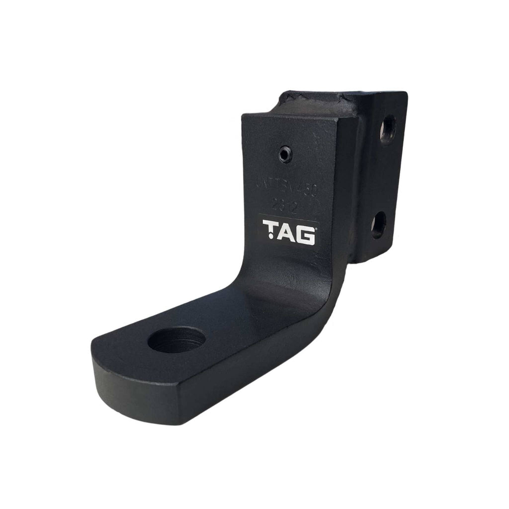 TAG | Adjustable Heavy Duty Tow Ball Mount 90° Face | Universal 50mm Square Hitch 174mm Drop | UNTTBM000