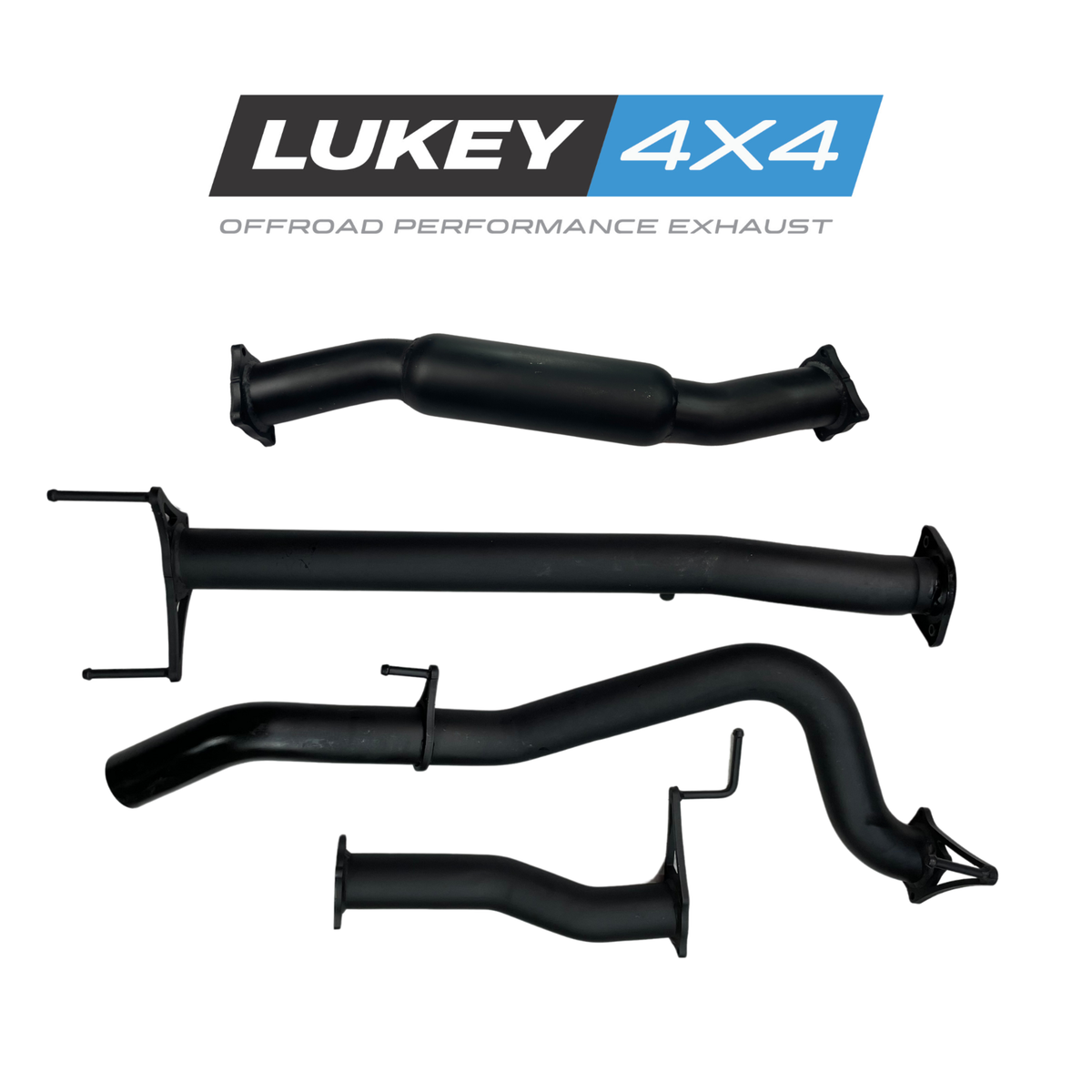 Lukey 4x4 3" Exhaust System with Hotdog for Mitsubishi Triton MQ / MR 2015-2024 - LKY-MT-MR-HD