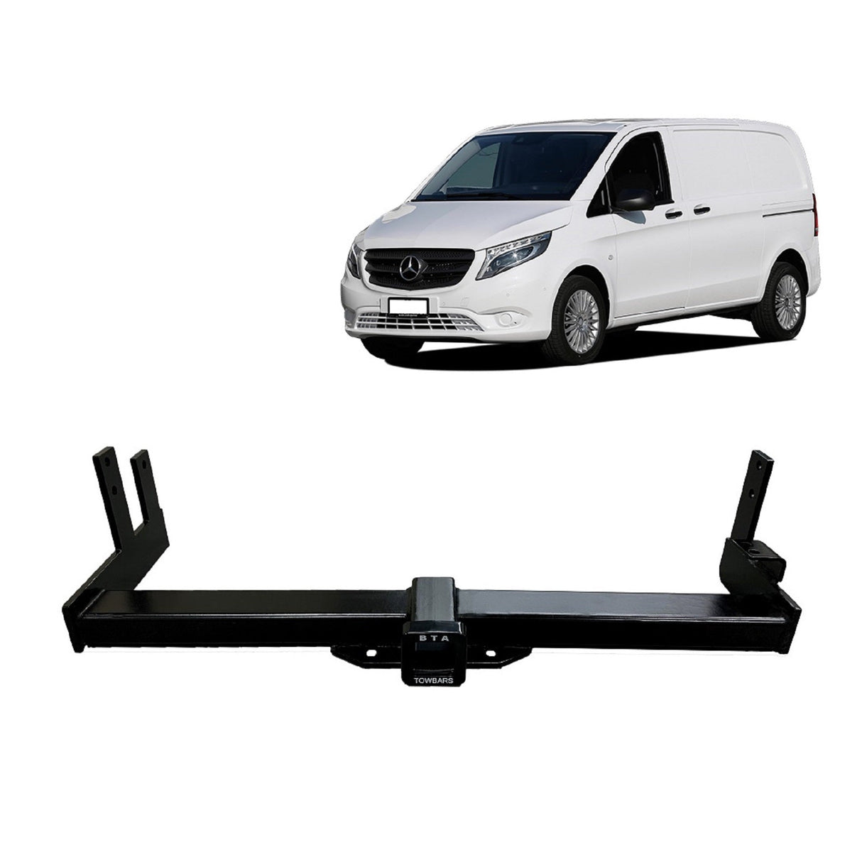 BTA | Heavy Duty Towbar | Mercedes-Benz Vito Van 2004–2015 | Capacity 2000kg | MER01H