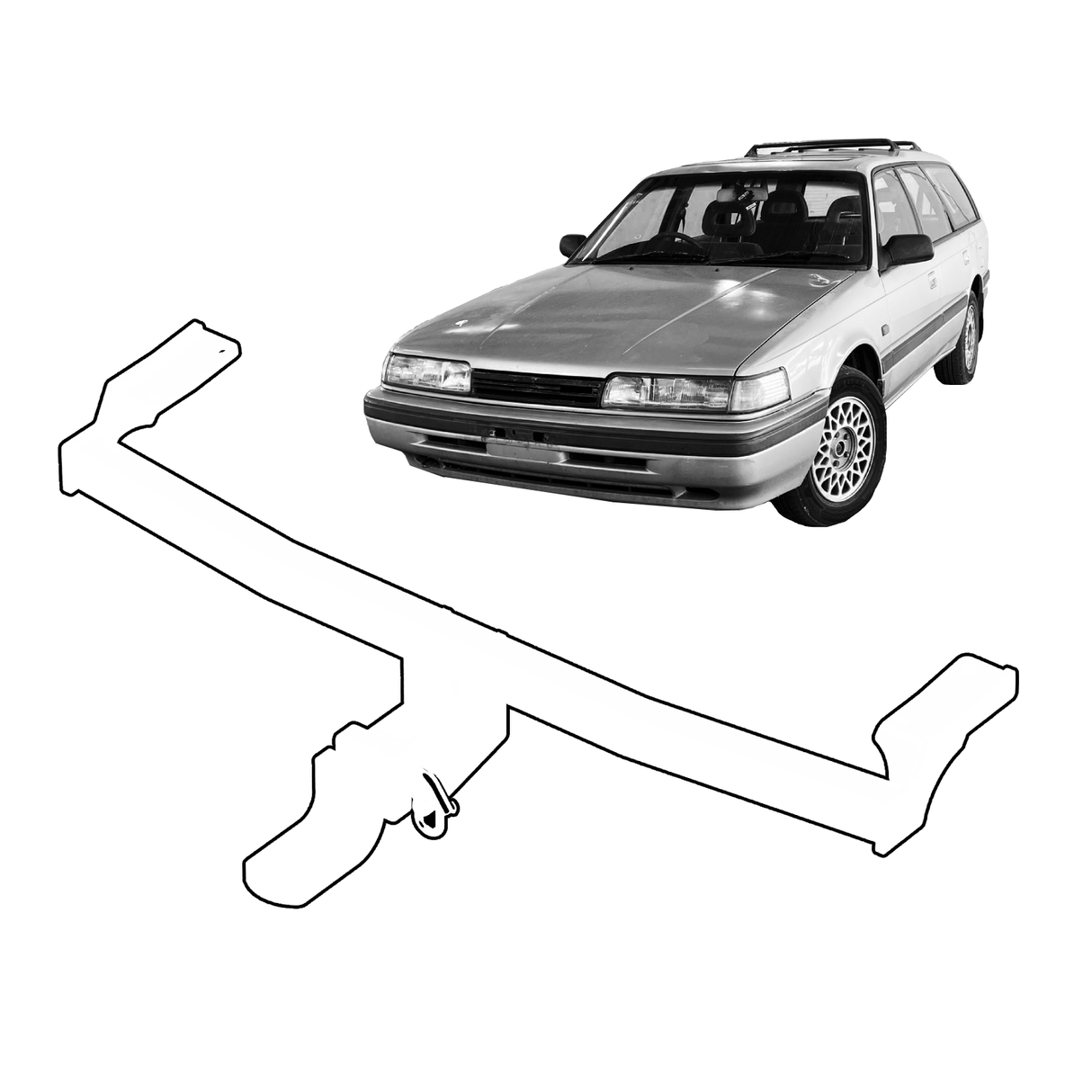 BTA | Light Duty Towbar | Mazda 626 Wagon 1988–1995 | Capacity 900kg | MAZ050