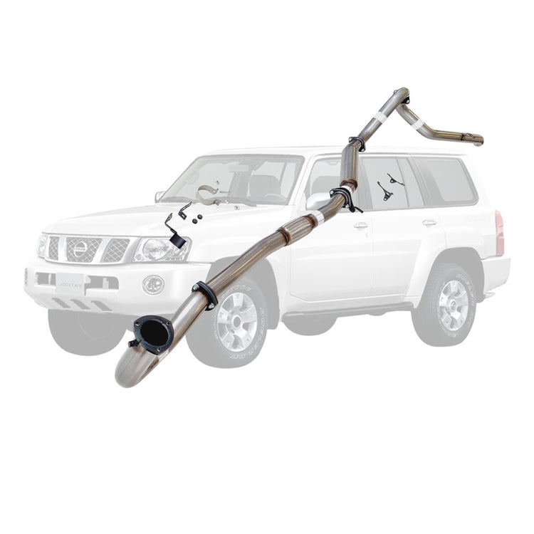 ESA | 3" Dump Pipe Back Exhaust | Nissan Patrol GU Y61 TD42 Wagon