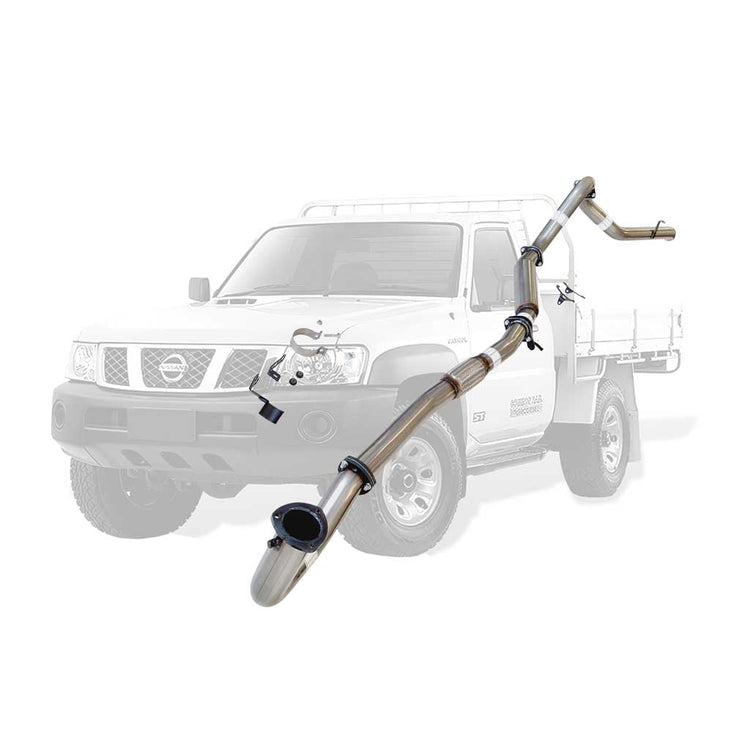 ESA | 3" Dump Pipe Back Exhaust | Nissan Patrol GU Y61 4.2L Ute 1996-2006