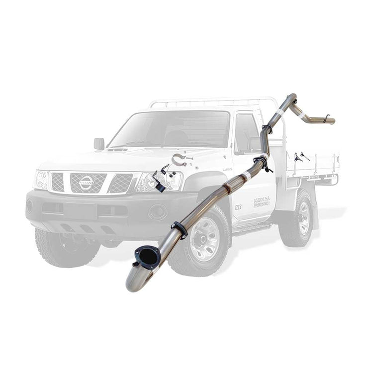 ESA | 3" Dump Pipe Back Exhaust | Nissan Patrol GU Y61 4.2L Ute 1996-2006