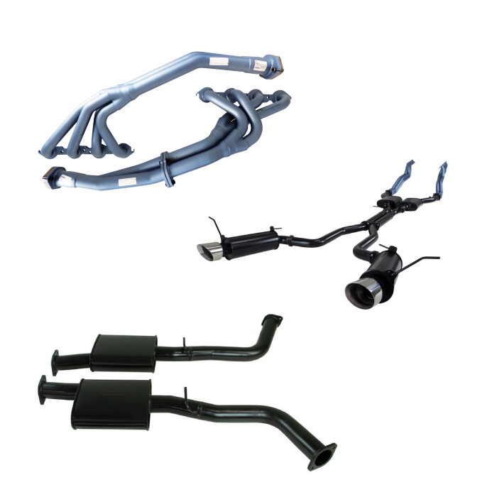 King Brown - Nissan Patrol GQ 4.2L N/A 1987 to 1997 (Long Wheel Base Petrol EFI) - Single 2 1/2" with Ceramic Coated Headers and Cat Kit