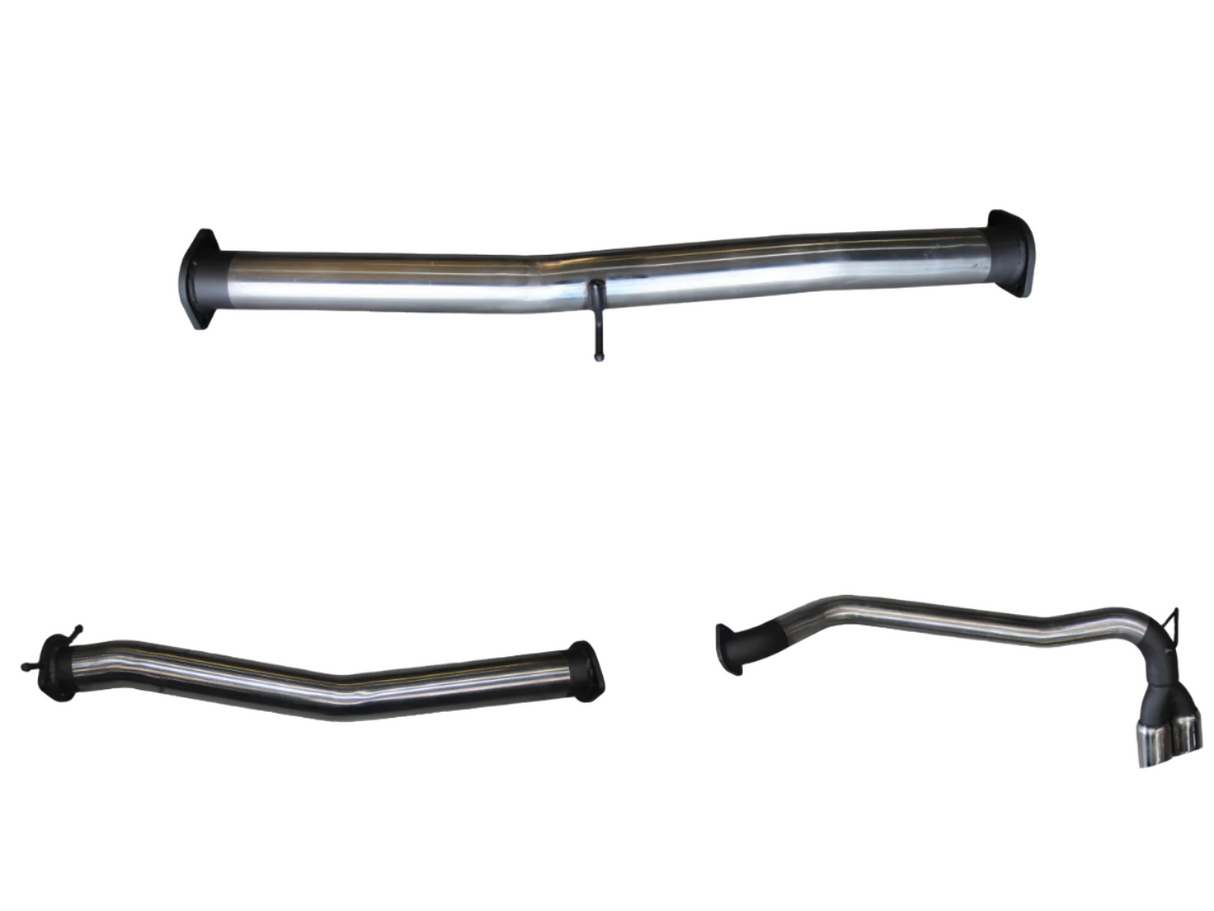 Manta | 3″ DPF Back Without Muffler Twin Tip Side Exit | Ford Ranger PX2 PX3 3.2L Ute 2015–2022