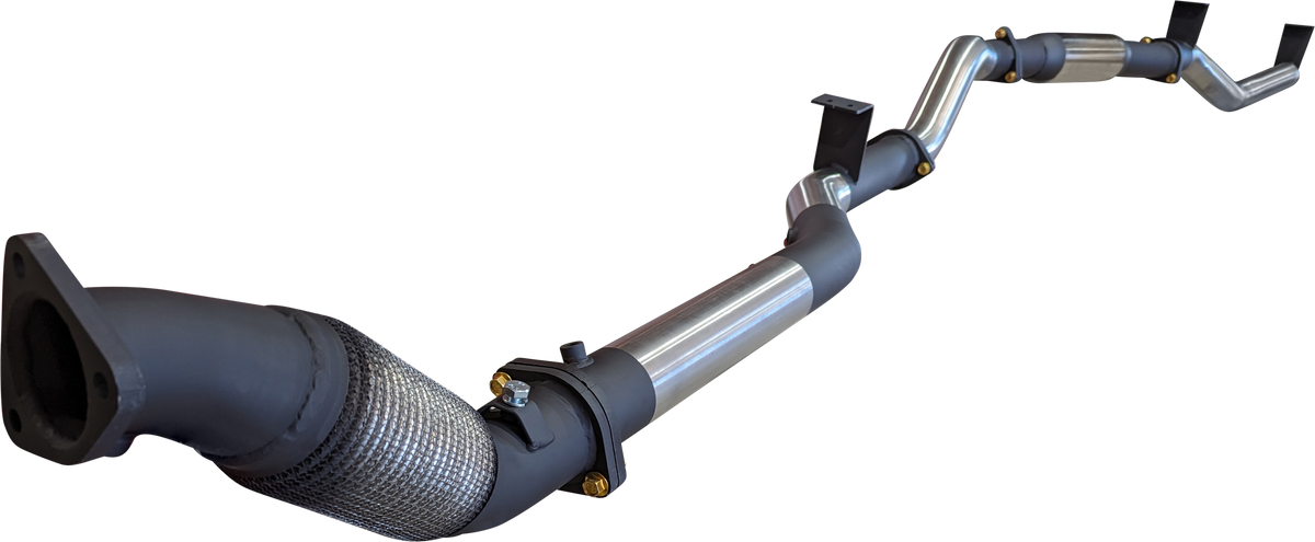 Manta | 3″ Turbo Back Exhaust Without Cat with Hotdog | Toyota Landcruiser VDJ79 V8 Ute 2016–2025 (DPF Models)