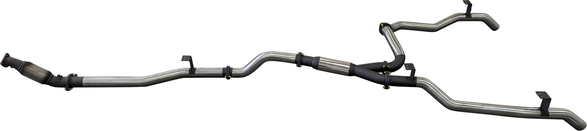 Manta | Dual 3in Turbo Back Exhaust with Hotdog (No Cat) | Toyota Landcruiser VDJ79 V8 Ute 2016–2025