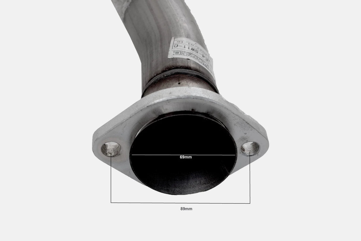 Xforce | 2.25" Stainless Steel Cat Back Exhaust | Subaru Impreza GC GD GG Sedan N/A 94–06 | E4-SW11-LPS-CBS