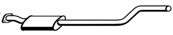 Standard Replacement - Ford Falcon AU 4.0lt "LPG" Ute Centre Muffler (3/99-9/04) (BM4835) (Berklee)