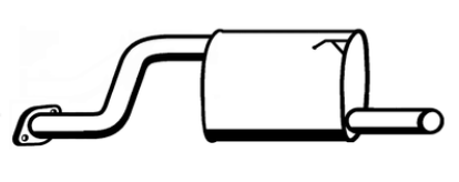 Standard Replacement - Ford Falcon BA BF 4.0lt LPG Ute Tail Pipe (10/02-04/08) (BT4866) (Berklee)