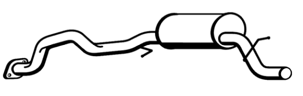 Standard Replacement - Ford Falcon BA BF 4.0lt Wagon Tail Pipe (03/88-09/02) (BT4830) (Berklee)