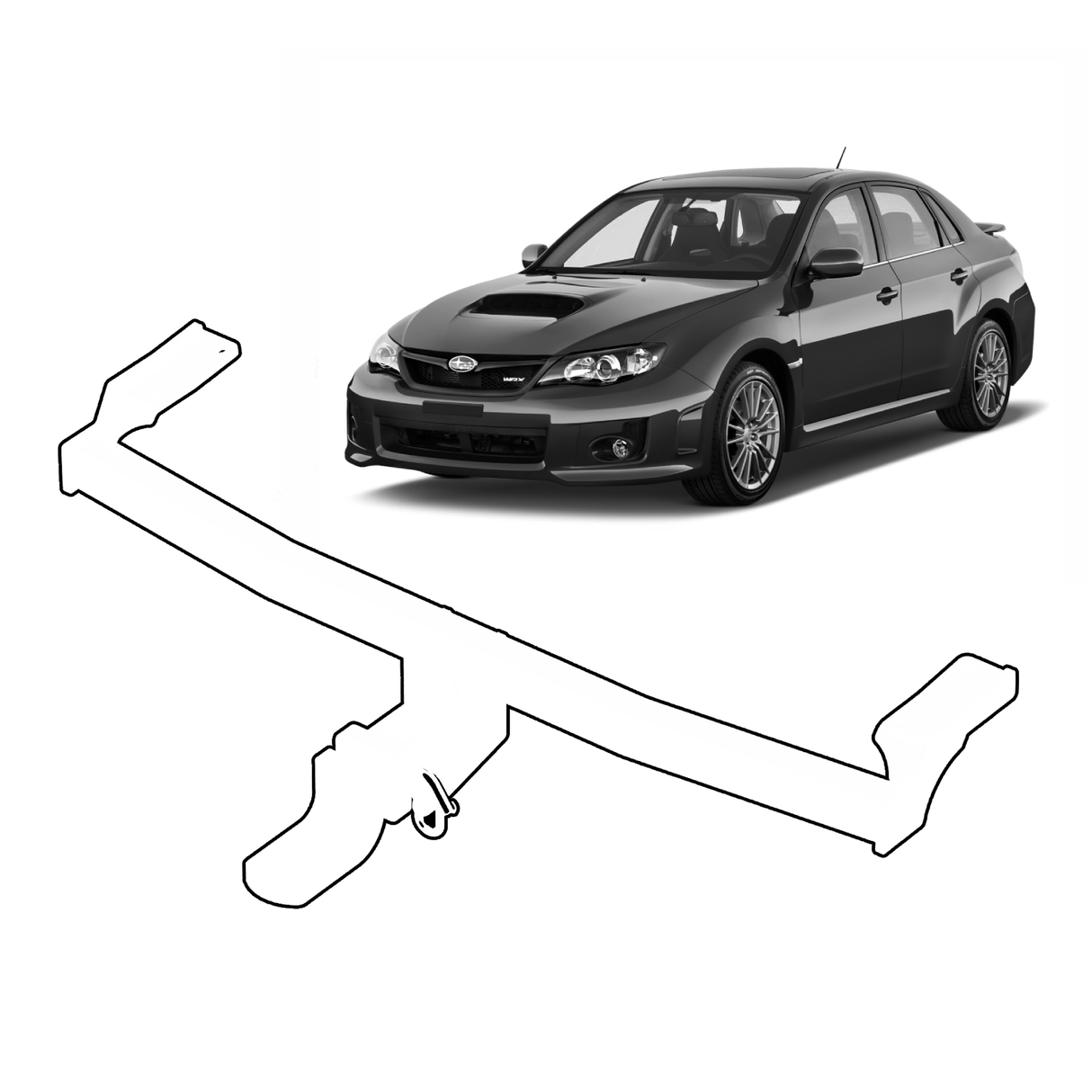 BTA | Light Duty Towbar | SUBARU Impreza Hatch/Sedan 1993–2007 | Capacity 900kg | SUB013