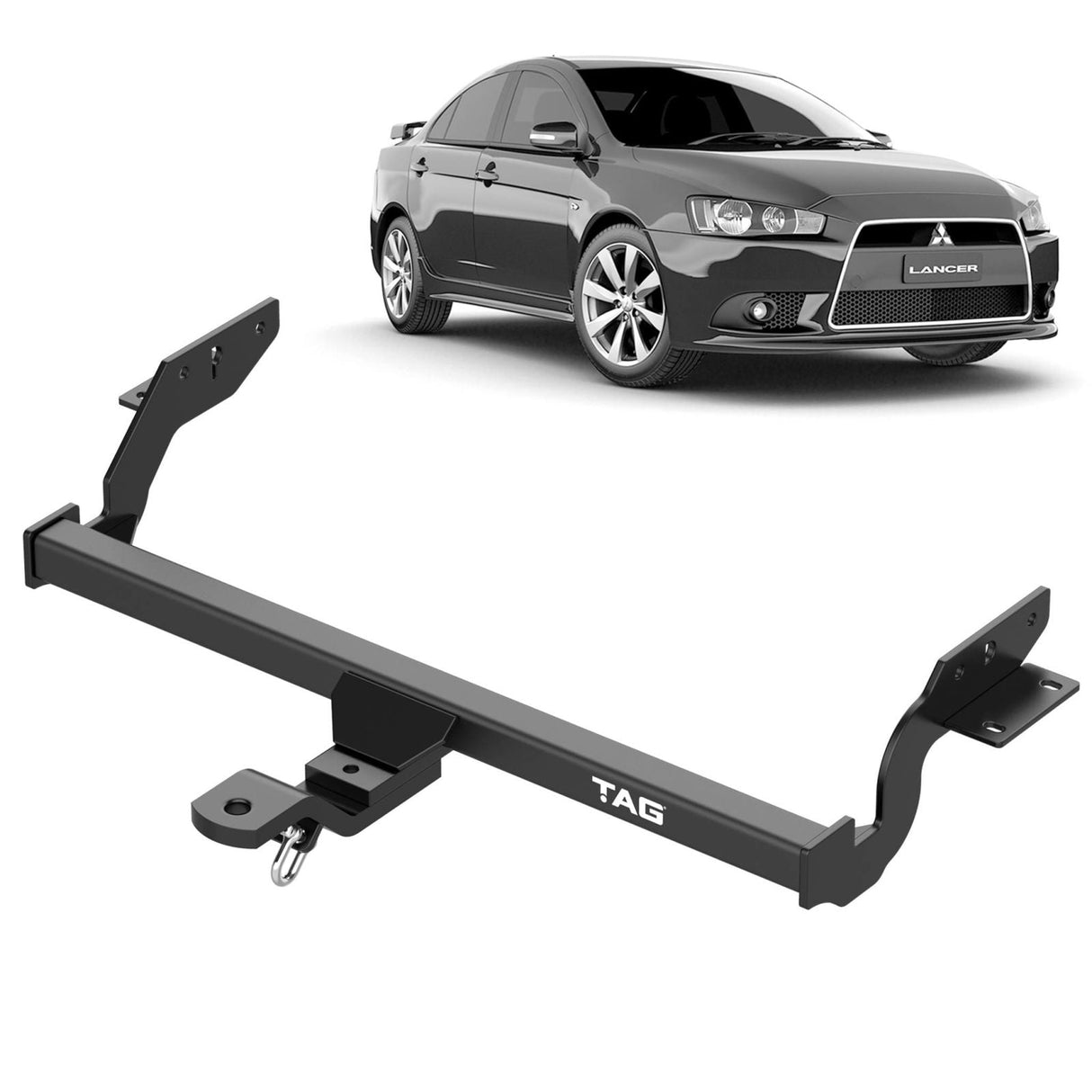 TAG | Standard Duty Towbar & Direct Fit Wiring Kit | Mitsubishi Lancer CJ CF Sedan 2011–2018 | T2C593-K201