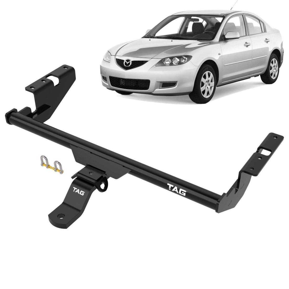 TAG | Standard Duty Towbar & Universal Wiring Kit | Mazda 3 BK Hatch 2003–2009 | T2M479-K301
