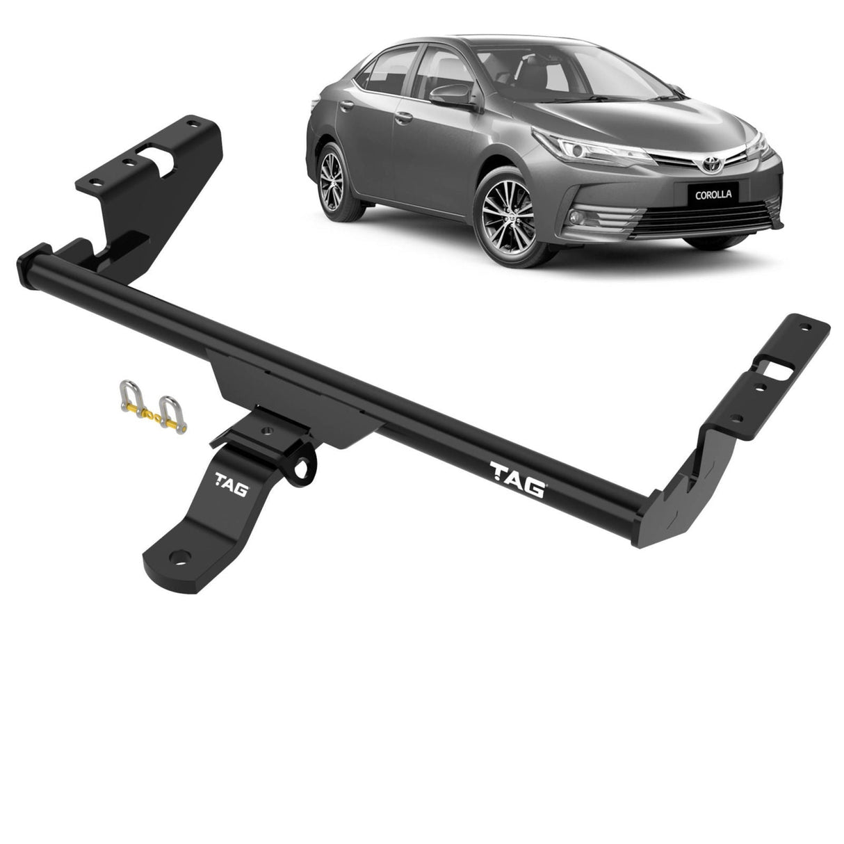 TAG | Standard Duty Towbar & Universal Wiring | Toyota Corolla Sedan ZRE172 2013–2019 | T2T628-K301