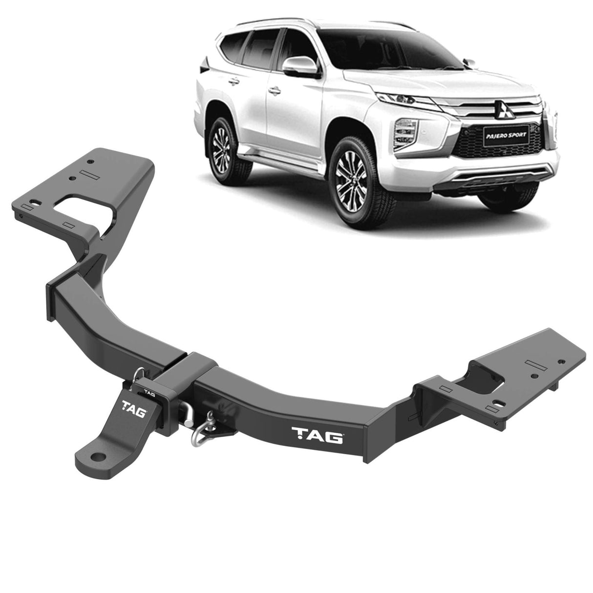 TAG | Heavy Duty Towbar & Direct Fit Wiring Kit | Mitsubishi Pajero Sport QE 2015–2019 | T4C644-K201