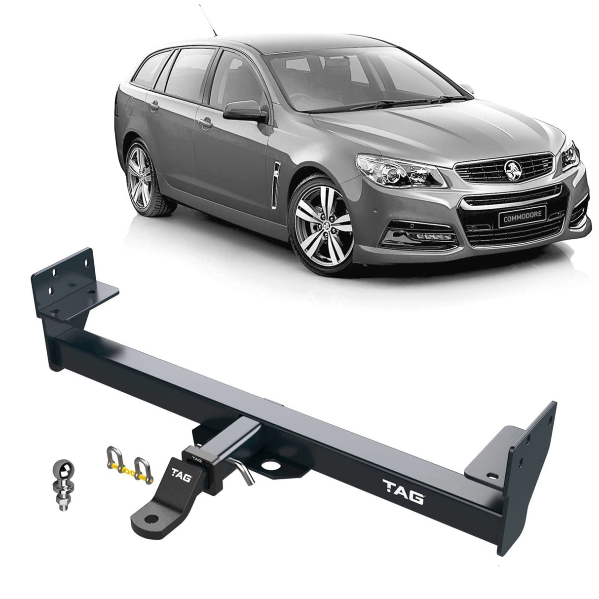 TAG | Heavy Duty Towbar & Direct Fit Wiring Kit | Holden Commodore VE Wagon 2006–2013 | T4H485-K201