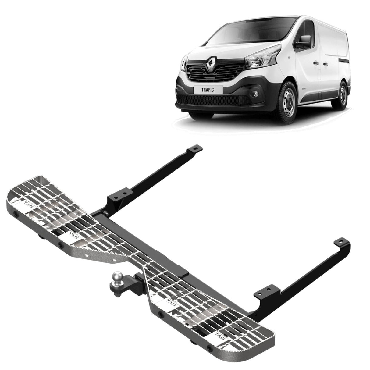 TAG | Rear Step & Heavy Duty Towbar Kit | Renault Trafic X82 & Mitsubishi Express SN 2014–on | T7P740-K010