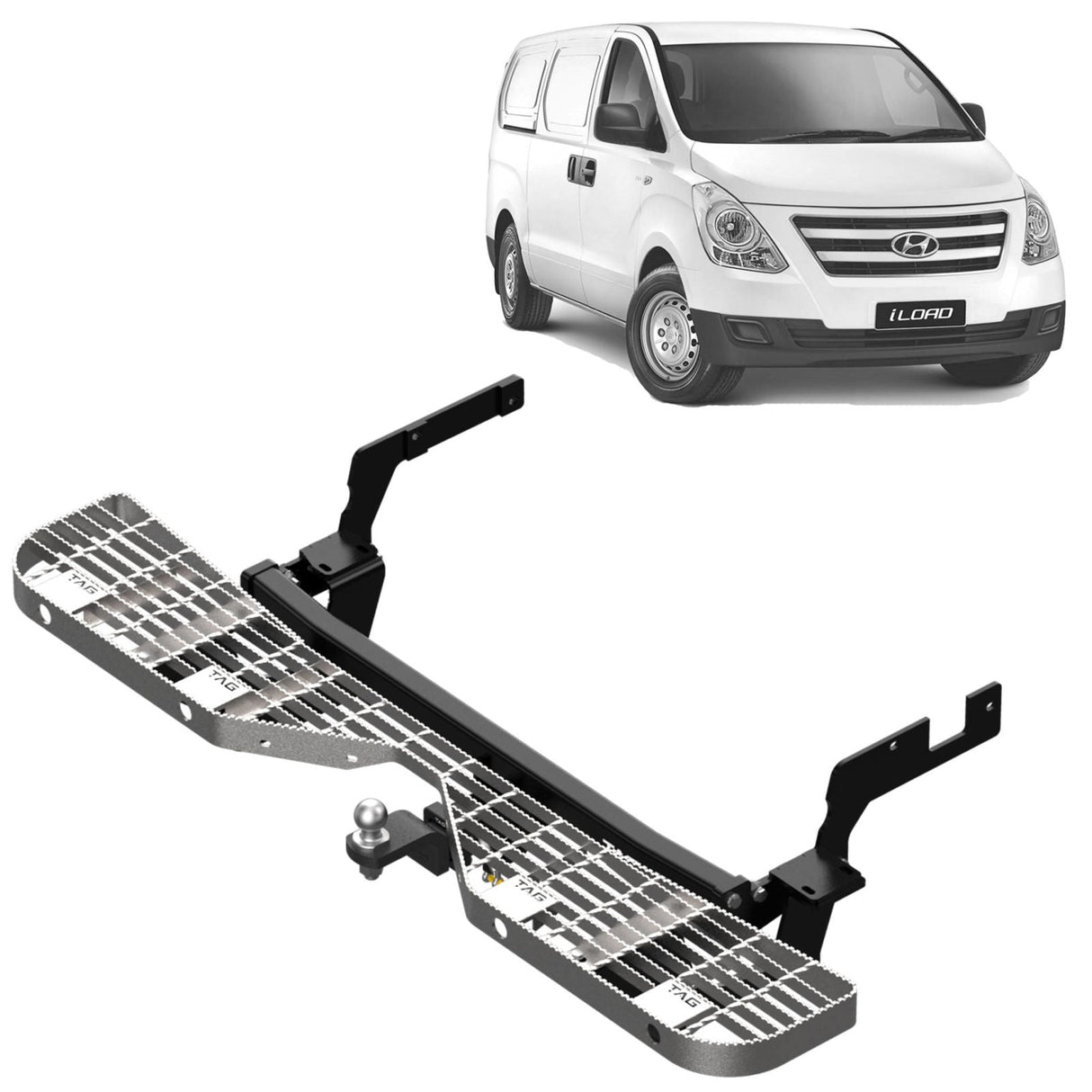 TAG | Rear Step & Heavy Duty Towbar Kit | Hyundai iLoad iMax TQ 2008–2021 | T7Z737-K010