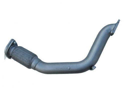 Advance Headers | 2.5" Stainless Steel Turbo Dump Pipe with Flex | Nissan Navara D22 2.5L 4WD | TNAV25-8SS