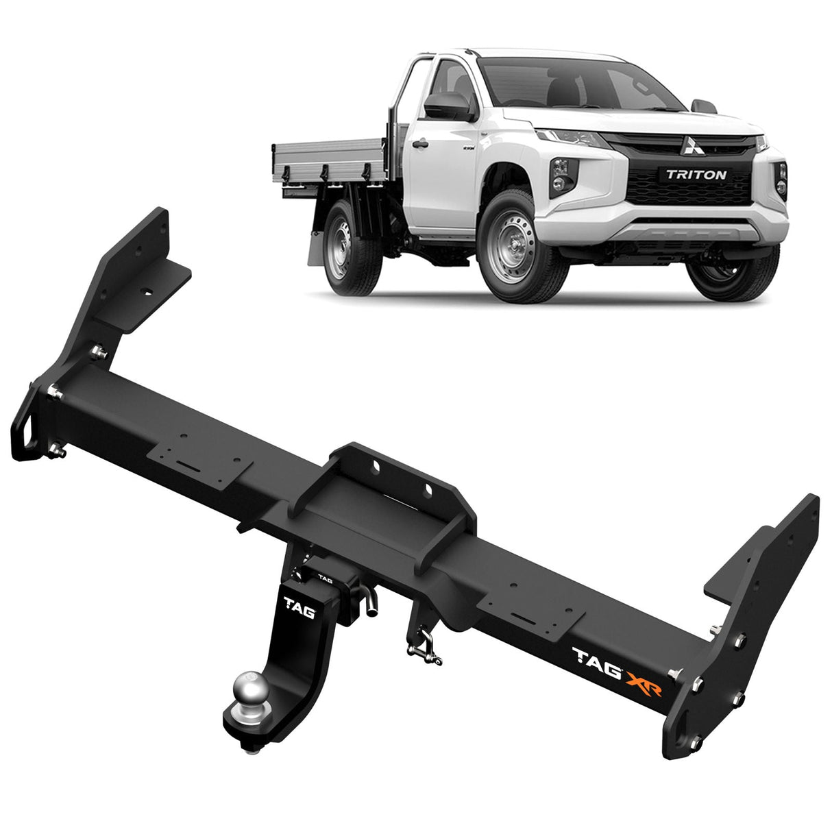TAG | Extreme Recovery Towbar & ECU Wiring Kit | Mitsubishi Triton MR Cab Chassis 2018–2024 | TXR805-K202
