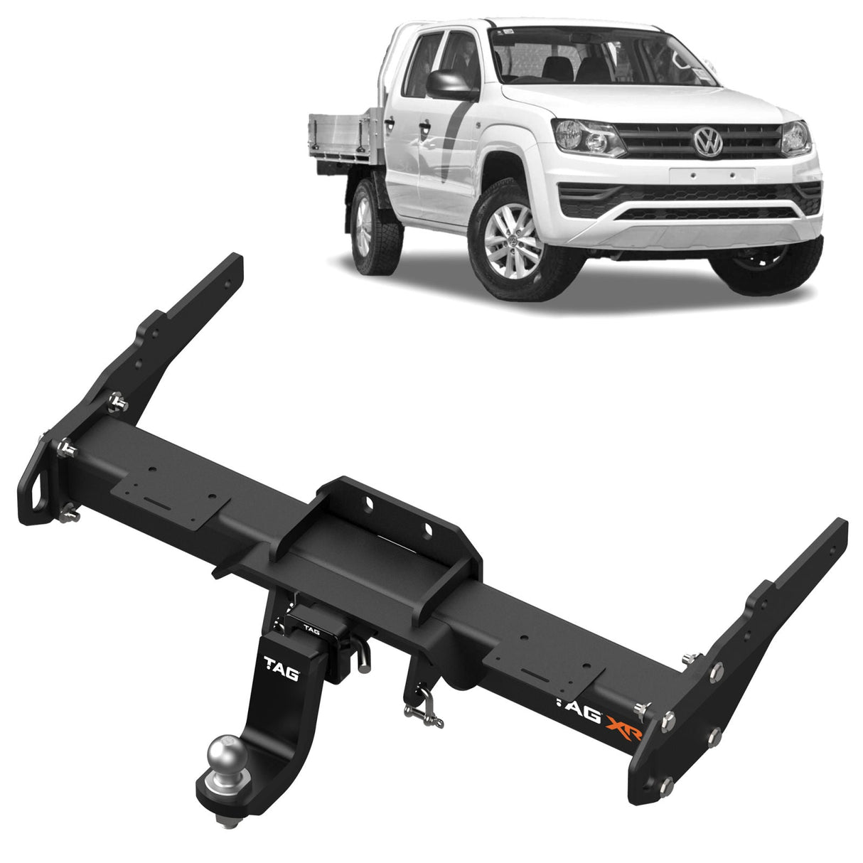 TAG | Extreme Recovery Towbar & CAN-Bus Wiring Kit | VW Amarok 2H Cab Chassis 2011–2022 | TXR807-K101