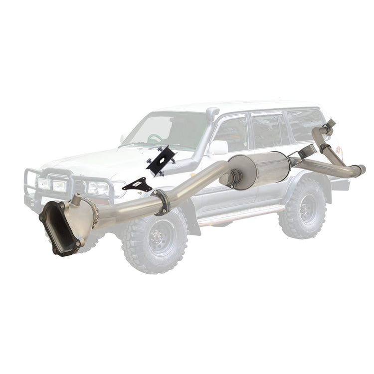 ESA | 3" Turbo Back Exhaust Cast Dump Pipe | Toyota Landcruiser 80 Series 4.2L 1HD HDJ80 1990 - 1998 | TY209