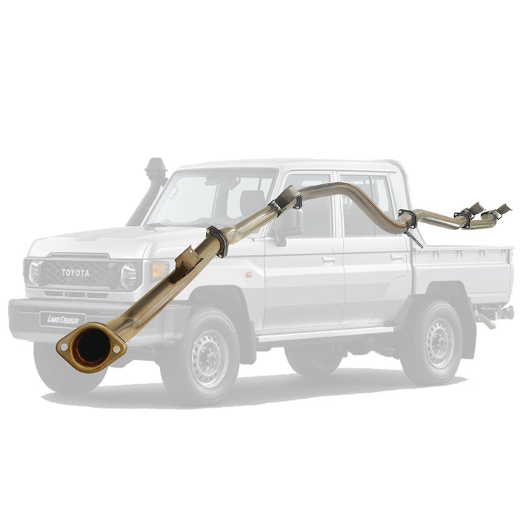 ESA | 3" DPF Back Exhaust | Toyota Landcruiser 79 Series GDJ79 Dual Cab Ute 2.8L 2023-On | TY228