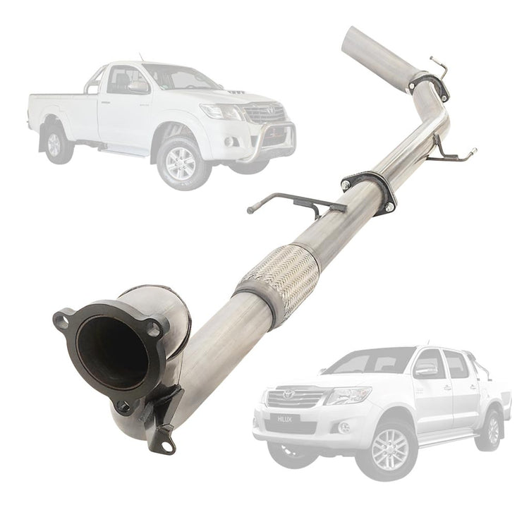 ESA | 3" to 3.5" Turbo Back Exhaust | Toyota Hilux N70 3L D4D Ute 2005 - 2015 | TY244