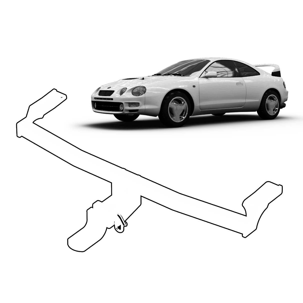 BTA | Light Duty Towbar | Toyota Celica ST204 ST205 Coupe 1994–1999 | Capacity 1200kg | TOY041