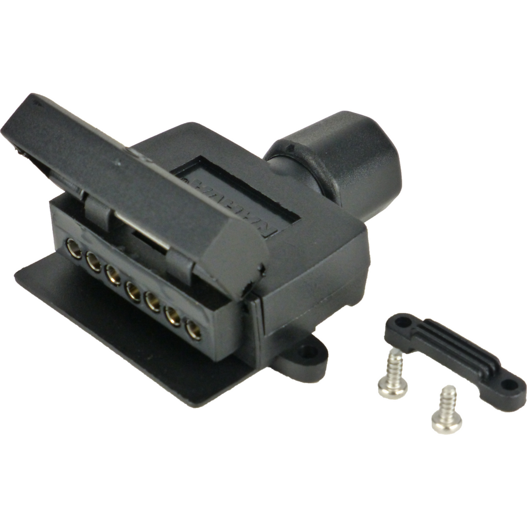 TAG | 7-Pin Flat Socket with Reed Switch for Normally Closed Circuits | Universal Fitting | UNT032RS
