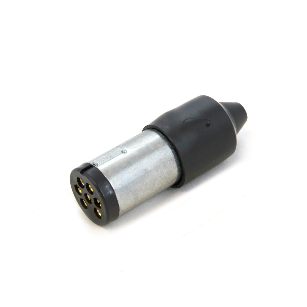 TAG | 7-Pin Small Round Metal Plug (Trailer Side) | Universal Fitting | UNT033S