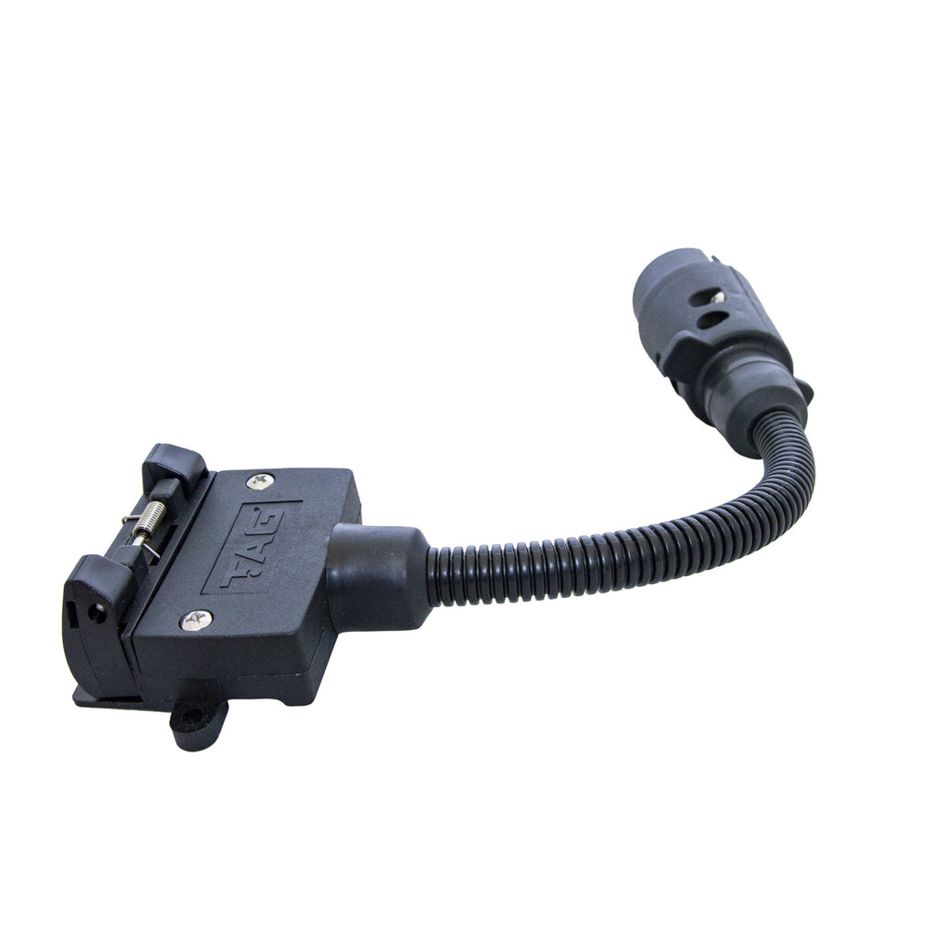 TAG | Trailer Adapter Lead | 7-Pin Euro Plug to 7-Pin Flat Socket 300mm | UNTA020