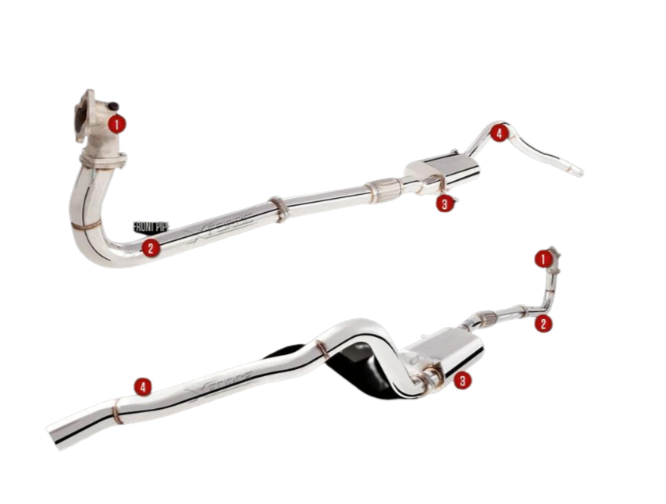Xforce | 3" Stainless Steel Turbo Back Exhaust & Cat | Nissan Patrol GU Y61 4.2L TD Wagon | E4-NP42W-TBS
