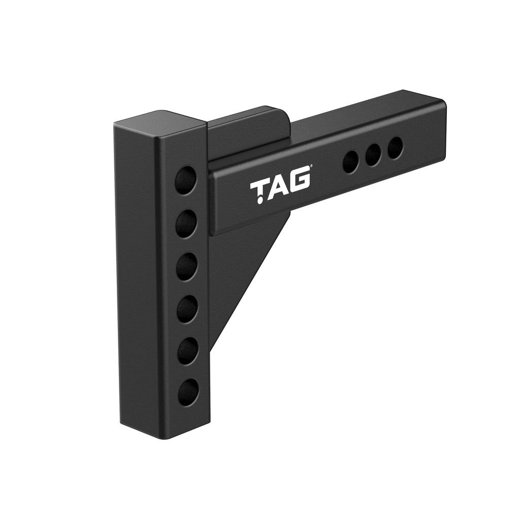 TAG | Adjustable Heavy Duty Tow Ball Mount 90° Face | Universal 50mm Square Hitch 174mm Drop | UNTTBM000