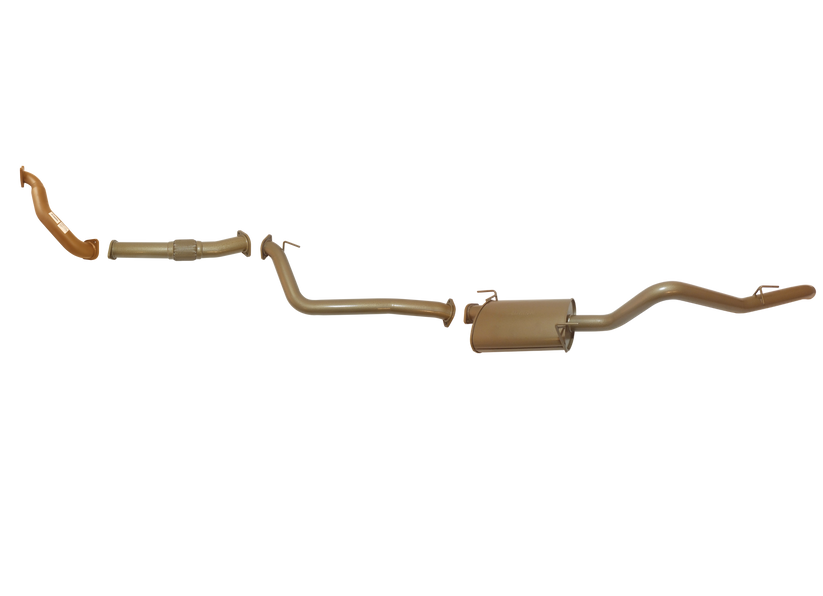 Pacemaker King Brown | Single 3" Turbo Back Exhaust with Muffler | Holden Colorado RC 3.0L TD 2008-2010 | KB5100-XXMX